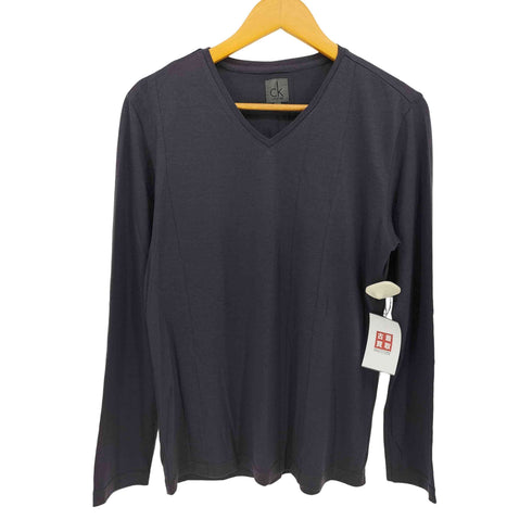 シーケーカルバンクライン ck Calvin Klein Vネック デザイン カットソー メンズ import:L