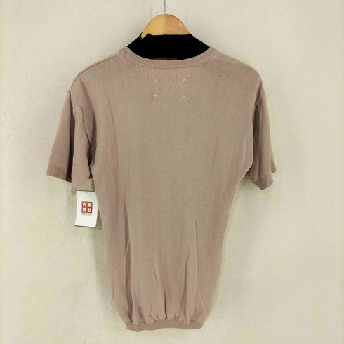 メゾンマルタンマルジェラ Maison Martin Margiela 14SS MADE IN ITALY 1 ネックデザイン コットンニットS/Sカットソー レディース import:S