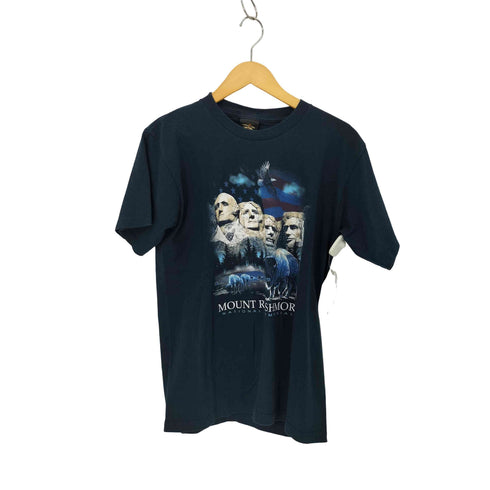 PRAIRIE MOUNTAIN USA製 MOUNT RUSHMORE プリント クルーネックTシャツ メンズ import:M