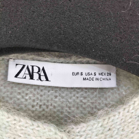 ザラ ZARA アルパカウール ノーカラーカーディガン レディース import:S