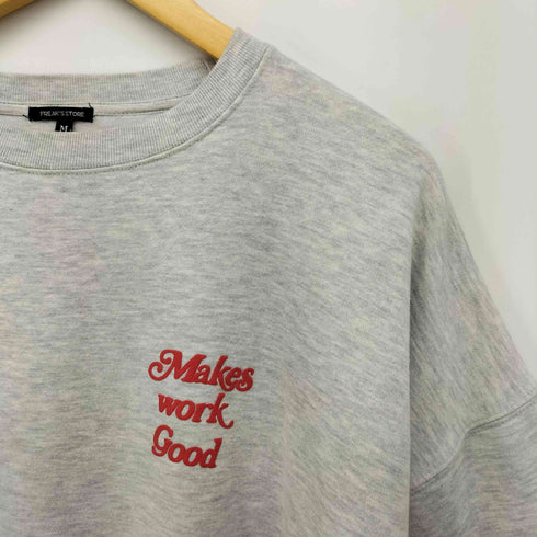 フリークスストア FREAKS STORE 22AW ビッグシルエット サークルロゴ バックプリント クルーネックスウェット 発泡プリント メンズ JPN:M