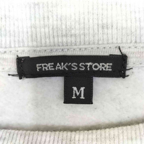 フリークスストア FREAKS STORE 22AW ビッグシルエット サークルロゴ バックプリント クルーネックスウェット 発泡プリント メンズ JPN:M