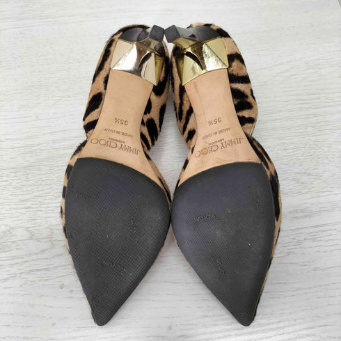 ジミーチュウ JIMMY CHOO レオパード柄 ハラコヒールパンプス ヒョウ レディース 35 1/2