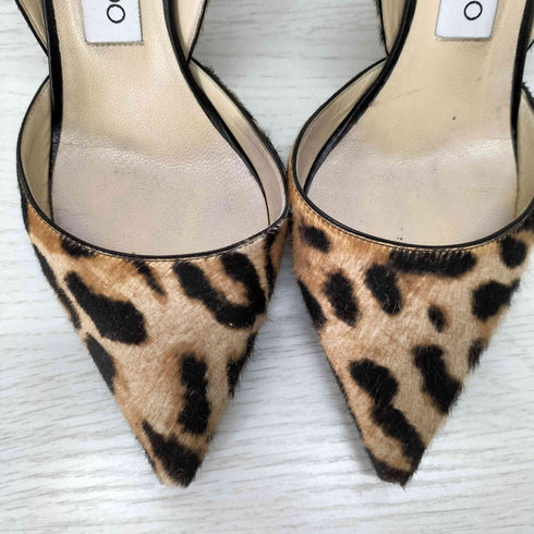 ジミーチュウ JIMMY CHOO レオパード柄 ハラコヒールパンプス ヒョウ レディース 35 1/2