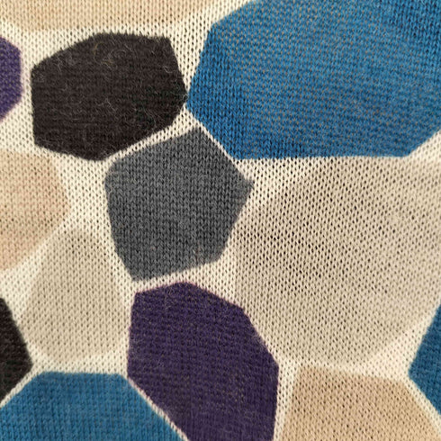 ミナペルホネン mina perhonen mosaic 総柄ハイネックウールニット レディース