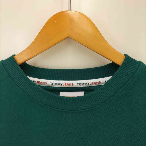 トミージーンズ tommy jeans ロゴ刺繍 クルーネックスウェット メンズ L