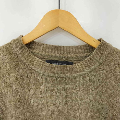 クラフトアンドバロー Croft&Barrow アクリル混 レーヨン ベロアニット メンズ JPN:L