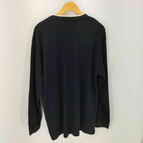 チャップスラルフローレン CHAPS RALPH LAUREN 90S コットン ライン Vネックニット メンズ import:XL
