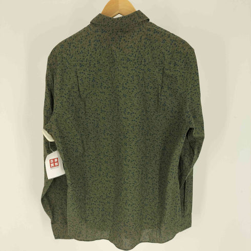ヴァンヒューゼン VAN HEUSEN SLIM FIT 花柄 レギュラーカラー L/S シャツ メンズ import:M