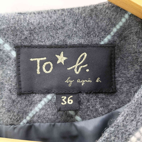 トゥービーバイアニエスベー To b. by agnes b. チェックフレアワンピース レディース 36
