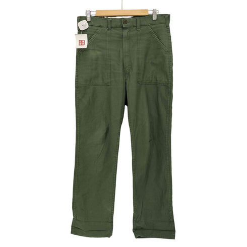 ガンホー GUNG HO MADE IN USA ORIGINAL FUTIGUE 4POCKET PANT ベイカーパンツ バックサテン メンズ W34L32