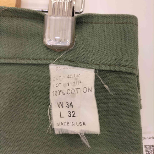 ガンホー GUNG HO MADE IN USA ORIGINAL FUTIGUE 4POCKET PANT ベイカーパンツ バックサテン メンズ W34L32