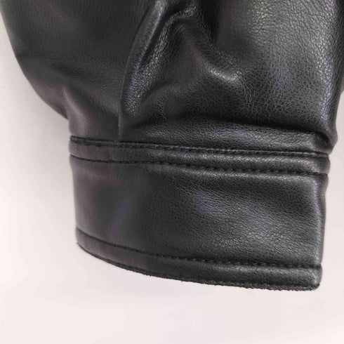 ザラ ZARA フェイクレザートラッカージャケット メンズ M