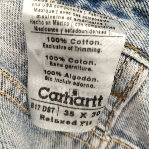 カーハート Carhartt RELAXED FIT TAPERED LEG JEAN アイスウォッシュ 5ポケットデニムパンツ メンズ 35×30