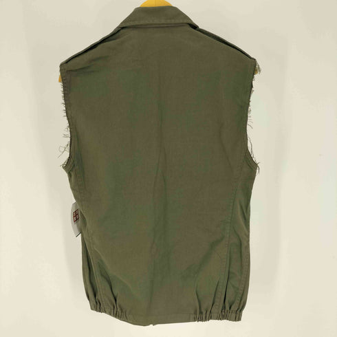 フレンチアーミー FRENCH ARMY 80S リメイク ノースリーブ F2 ミリタリー フィールドシャツ ジャケット 87年製 メンズ import:M 88