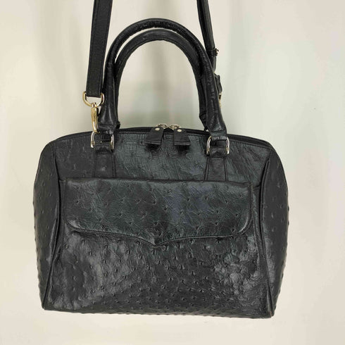 オーストリッチ レザー 2WAY ショルダーバッグ レディース