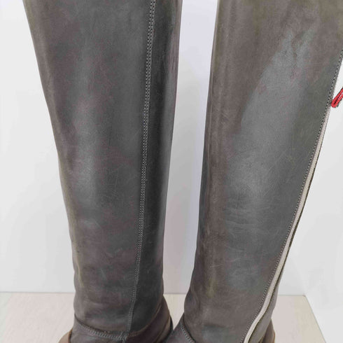 マリテフランソワジルボー MARITHE FRANCOIS GIRBAUD RACING LEATHER BOOTS サイドジップ レーシングレザーブーツ レディース