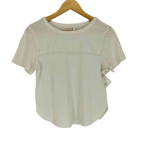 シーバイクロエ SEE BY CHLOE サイドスリットフロントデザインTシャツ レディース JPN:S