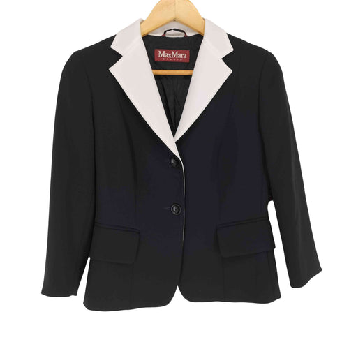 マックスマーラステュディオ MAX MARA STUDIO 襟切替2Bテーラードジャケット レディース JPN:42