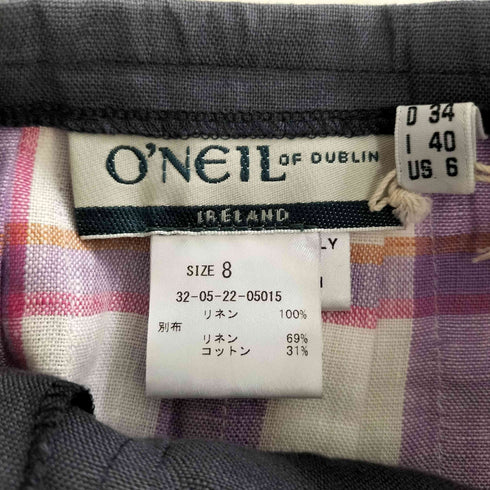 オニールオブダブリン ONEIL OF DUBLIN 別注 パッチワークキルトスカート レディース 8