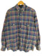 ステューシー Stussy 90s OLD stussy 紺タグ インド製 チェック柄 長袖ネルシャツ メンズ import:M