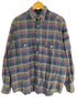 ステューシー Stussy 90s OLD stussy 紺タグ インド製 チェック柄 長袖ネルシャツ メンズ import:M