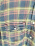 ステューシー Stussy 90s OLD stussy 紺タグ インド製 チェック柄 長袖ネルシャツ メンズ import:M