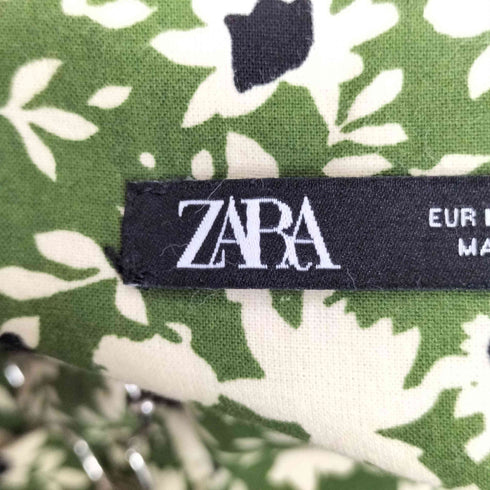 ザラ ZARA 花柄 サロペット レディース import:M