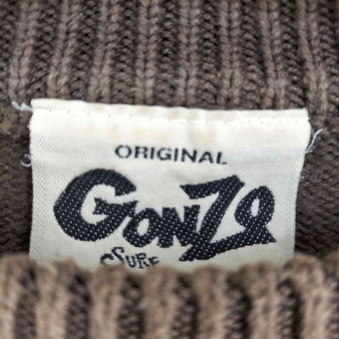 GONZO SURF ロゴ刺繍 ボーダーニット メンズ JPN:M