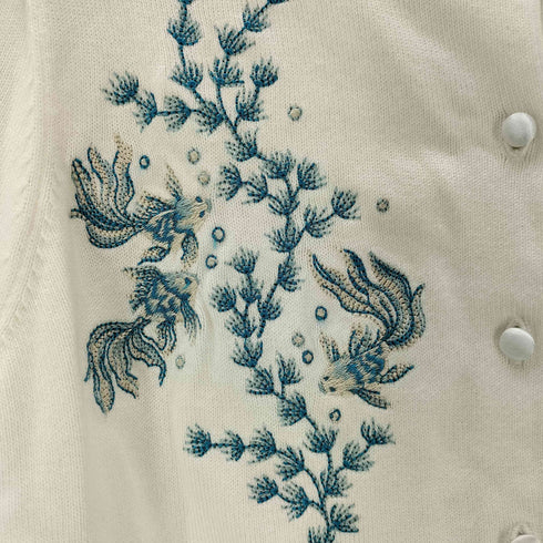 リリーブラウン Lily Brown 金魚刺繍カーディガン レディース FREE