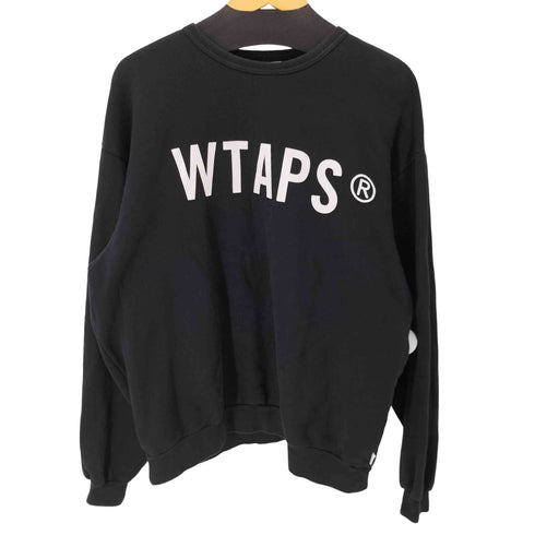 ダブルタップス WTAPS CREW NECK SWEAT ロゴプリント クルーネック スウェット 裏起毛 メンズ 04