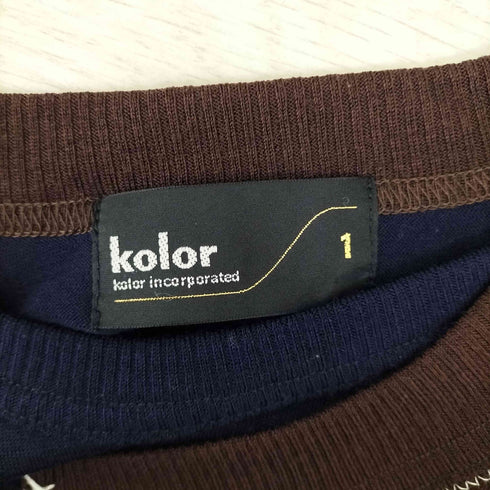 カラー kolor ウール天竺ニット メンズ JPN:1