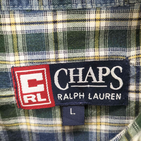 チャップスラルフローレン CHAPS RALPH LAUREN ボタンダウン チェックシャツ メンズ JPN:L
