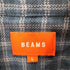 ビームス BEAMS ヘリンボーンチェックイージーフィットワークシャツ メンズ JPN:L