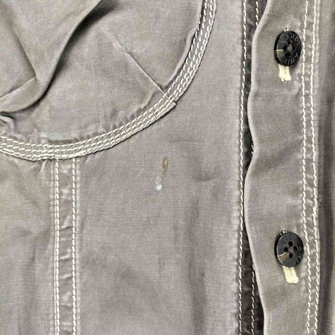 ハーディエイミス HARDY AMIES ギミックボタンサテンシャツ メンズ JPN:48