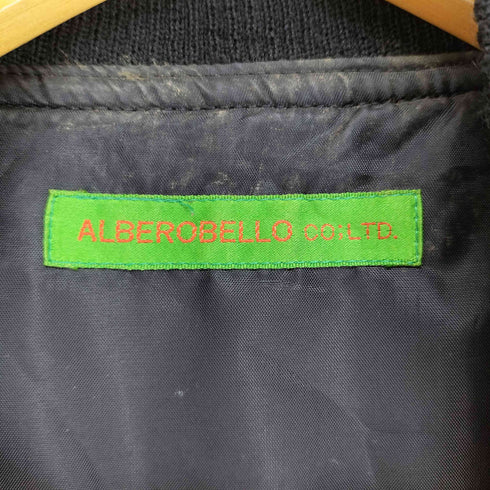 アルベロベロ OLLEBOREBLA レザー切替ウールスタジャン レディース