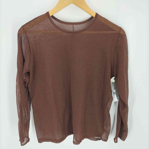 レイビームス Ray BEAMS アウトシームシアーカラーネックトップス レディース FREE