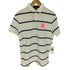ポロバイラルフローレン Polo by RALPH LAUREN CUSTOMFIT エンブレム ロゴ 刺繍 ボーダー ポロシャツ メンズ import:M