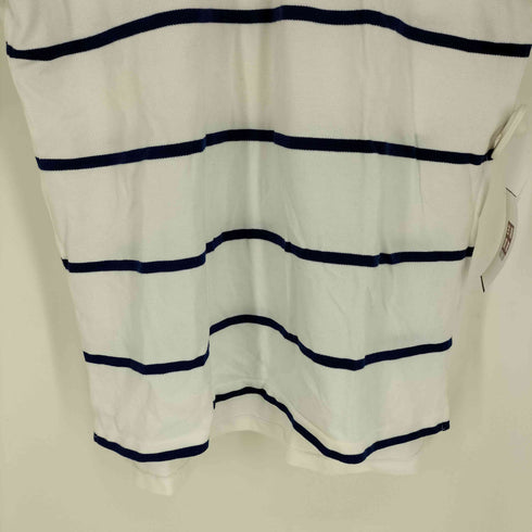 ポロバイラルフローレン Polo by RALPH LAUREN CUSTOMFIT エンブレム ロゴ 刺繍 ボーダー ポロシャツ メンズ import:M