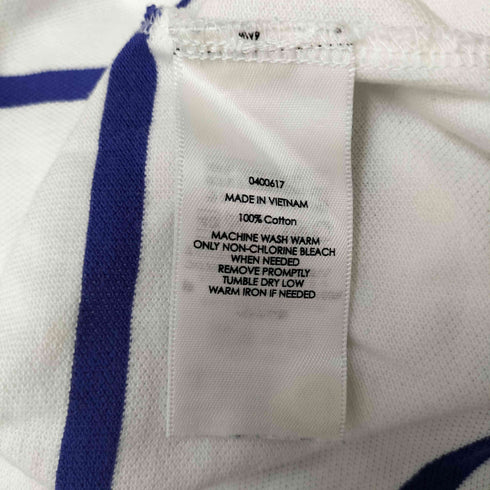 ポロバイラルフローレン Polo by RALPH LAUREN CUSTOMFIT エンブレム ロゴ 刺繍 ボーダー ポロシャツ メンズ import:M