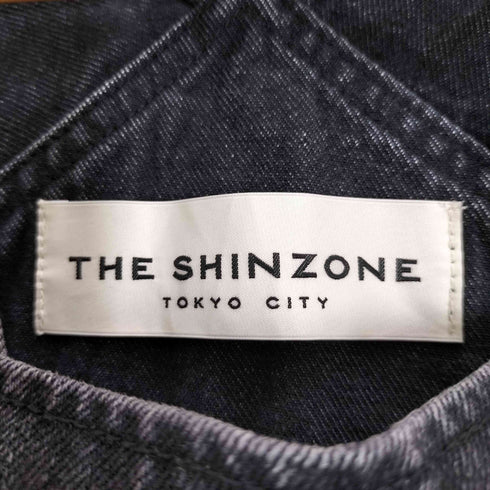ザシンゾーン THE Shinzone ブラックデニム オーバーオール レディース 36