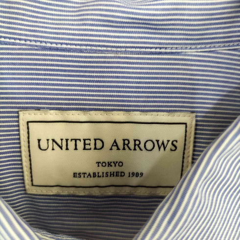 ユナイテッドアローズ UNITED ARROWS ピンストライプ ショートボタンダウンシャツ メンズ JPN:L