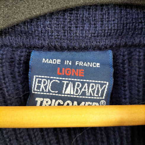 TRICOMER フランス製 ERIC TABARLY ショールカラーニット メンズ 5