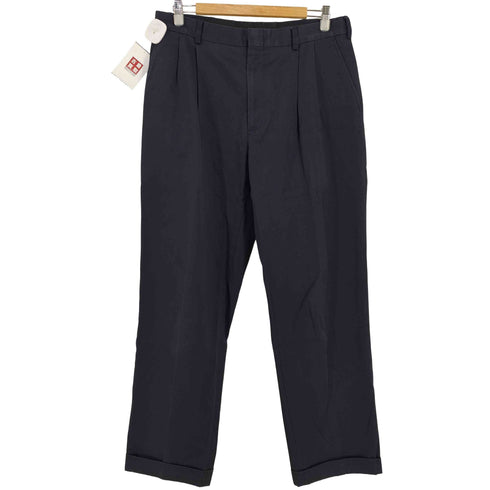 ランズエンド LANDS END TRADITIONAL FIT 2タックスラックス メンズ 33