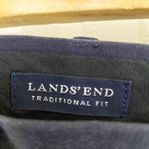 ランズエンド LANDS END TRADITIONAL FIT 2タックスラックス メンズ 33