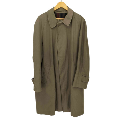 アクアスキュータム AQUASCUTUM 70S MADE IN ENGLAND AQUALENE ポリコットンステンカラーコート メンズ