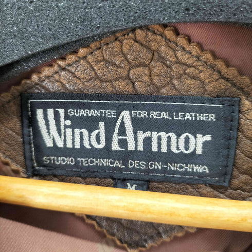 ウィンドアーマー Wind Armor ラムレザーPコート メンズ import:M