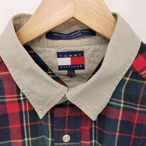 トミーヒルフィガー TOMMY HILFIGER チェック柄ネルシャツ メンズ import:L