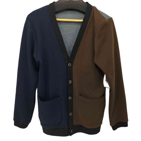 フランクリーダー FRANK LEDER マルチカラーウールボタンカーディガン メンズ import:S
