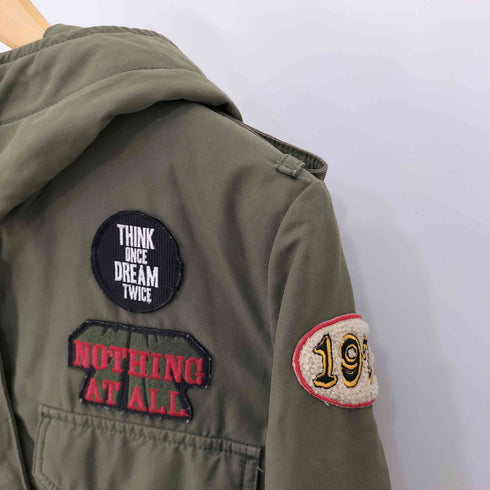 ディーゼル DIESEL 00s SUPERIOR PROTECTION TYPE N.78 ワッペン 中綿モッズコート レディース import:S